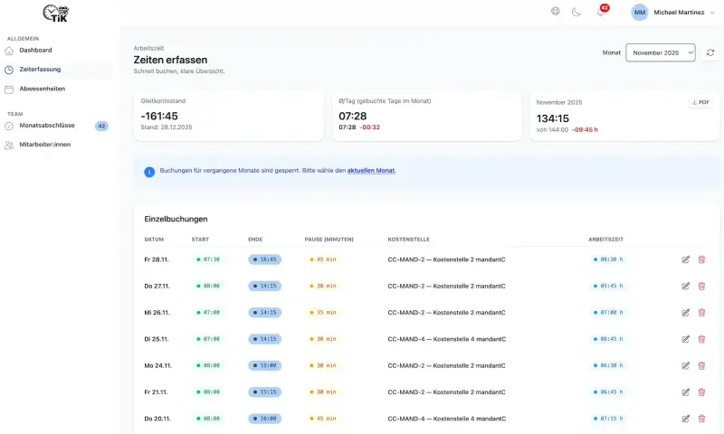 For employees: Effortless time tracking &amp; vacation requests